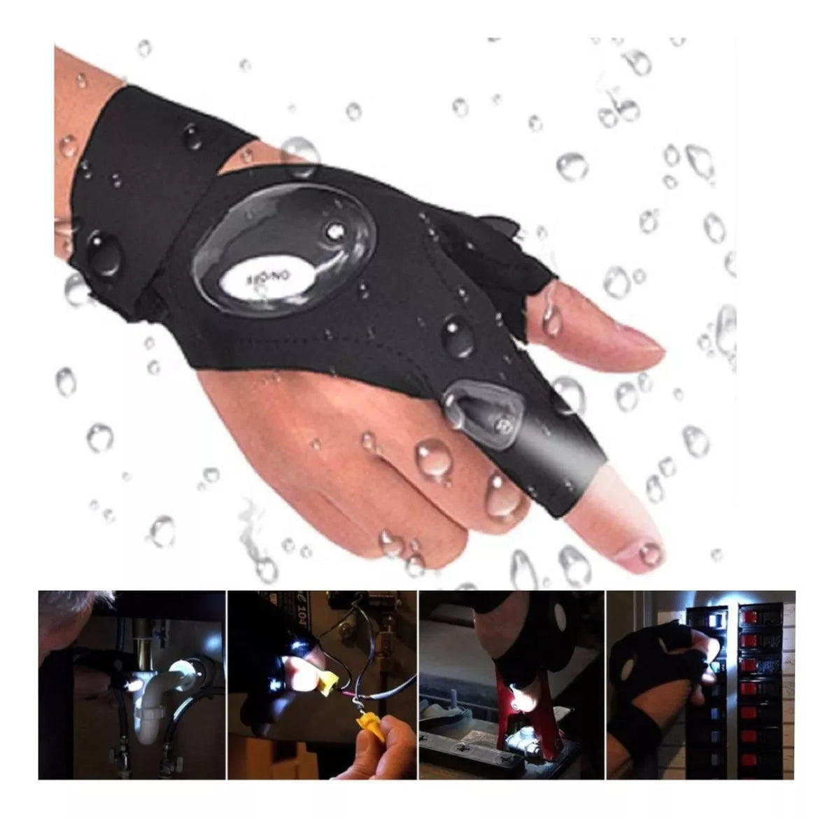 Guante Linterna Luz Led