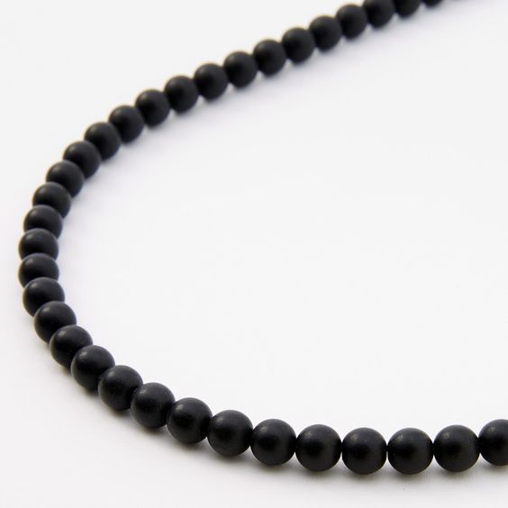 Collar de perlas Negro