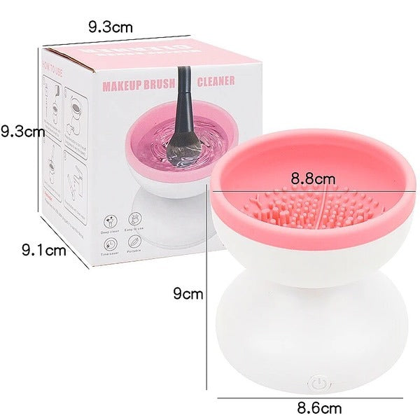 Limpiador Brocha Maquillaje Giratoria